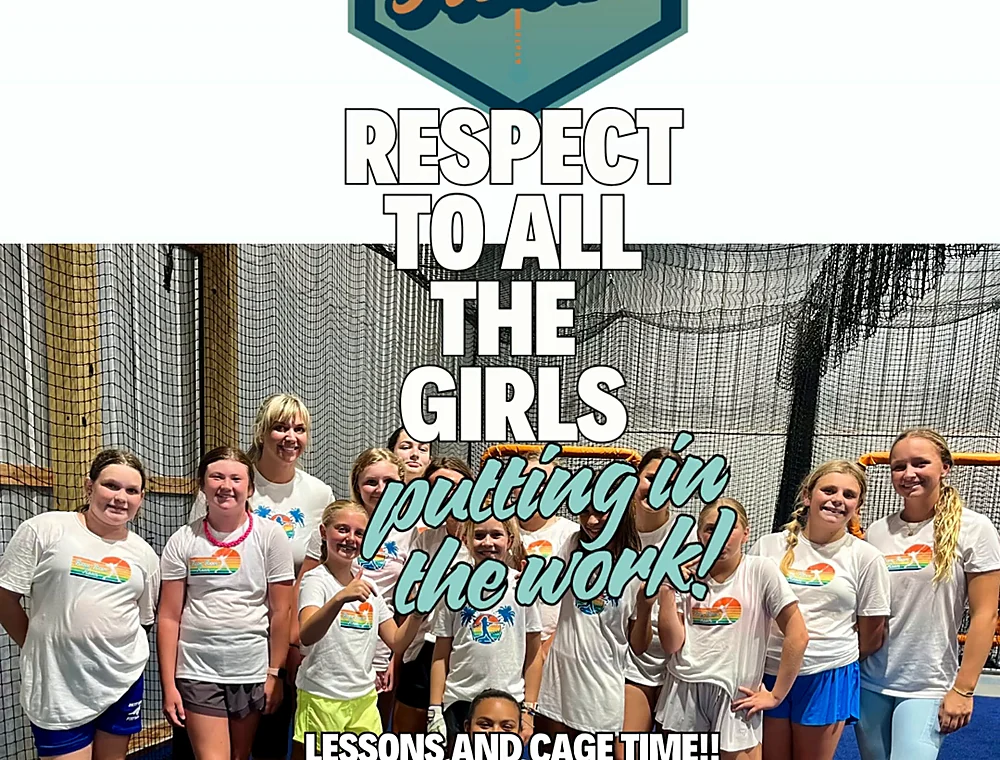 Softball team training at The Boom Boom Room